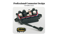 Mounting Ears Outboard Starter Relay Insulated Wires Marine Engine Starter Relay Molded Plastic 4 Terminal Solenoid Black