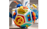 Tactile Busy Ball with Interactive Elements Sensory Busy Ball Colorful Toy with Spinners Educational for Toddlers