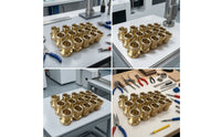 15 Pieces Brass Collet Segmented Jewelry Tool Balanced Hardware for Bench Work