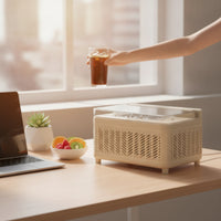 Compact Portable Countertop Ice Maker Electric Portable Ice Maker Fast Appliance Quiet for Campers, Travelers, Camping, Office