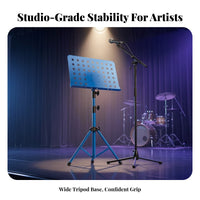 Perforated Portable Folding Music Stand Carrying Bag Tripod Music Stand