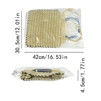 2026 New Raffia Woven Bag for Women - Fashionable Beach Vacation Tote, Large Capacity Commuter Tote