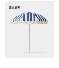 Tassel Outdoor Umbrella for Beach, Garden, Courtyard, Market Stall, Advertising