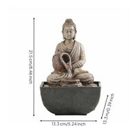 Feng Shui Wealth Fountain Compact Size Zen Desktop Water Feature for Study