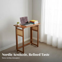 Foldable Desk and Chair Set Space-Saving Computer Table Portable for Study Area