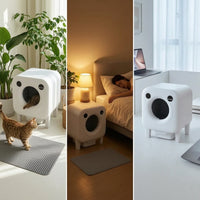 Self-Cleaning Cat Litter Box Handshands-off Automatic Cat Litter Box Pet Supply Odor-Control Clumping-Compatible