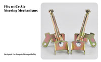 Steering Joint Yoke Assembly | Yellow Zinc Finish, Threaded Upright bolt, Front Steering joint Assembly, for ATV Repair