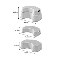 Multi-Functional Squatting Toilet Aid Stool Ergonomic Design Non-Slip Potty Training Stool for Women