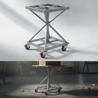 Spray Painting Turntable Mobile Rotating Spray Table Paint Rack with Wheels for Woodworkers