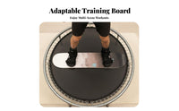 Jib and Trick Practice Trampoline Training Board Portable Design cylinder Balance Board Anti-Slip Surface powderboard practice board sturdy Construction for powderboarders, Beginners, Fitness fans, Home Gym, Living Room, Backyard