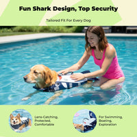 Dog Life Jacket, High-Buoyancy Life Jacket, Adjustable grip handle Handle, Waterproof, Summer Swimming, Suitable for Large Breeds