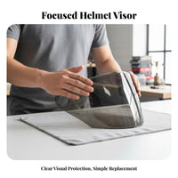 Windproof Replacement Helmet Lens High Toughness Electric Scooter Helmet Lens Shatterproof Flip up Visor Anti-Scratch for Motorcyclists