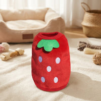 Dog Vest and Puppy Vest, soft Cartoon Cat Vest and Cat Outfit, Warm Flannel Winter thermal Weather General Use for Small Animals