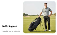 Golf Stand Bag Portable Golf Carry Bag with Stand Triangular Stability Athletic Gear for Golfers, Driving Range