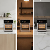 Air Fryer Oven Stainless Steel Oven with Air Fryer Appliance Digital Multifunctional for Families, Small Kitchens, Apartments