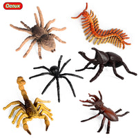 Kids' Mini Wild Insect and Animal Model Set - Spider, Beetle, Scorpion, Centipede, Unicorn Toys