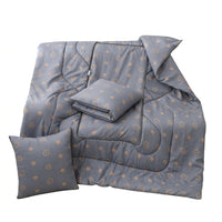 Cartoon Bear Pillow Blanket, Floral Pattern, Polyester