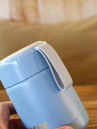 Portable 304 Stainless Steel Insulated Food Jar with Rope Handle, Wide Mouth