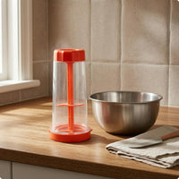 Rotating Flour Sifter Cylindrical Handheld Sifter Cup Clear
