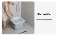 Backless Shower Seat Waterproof Bathing Chair High Load Capacity for Children