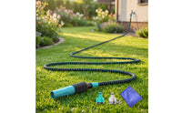 Handgun-Style gripGrip Expandable Hose with Spray Portable Hose with Spray Nozzle Kink-Resistant Leak-Proof for Patio Cleaning