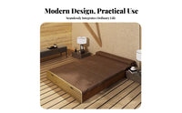 Foldable Paper Bed Multi-Functional Space-Saving Furniture Extendable No Assembly Required for Office Workers, Bedroom, Entryway