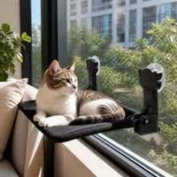 Cat Window Hammock Breathable Suction Cup Mounted Perch for Sunbathing and Sleeping