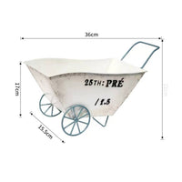 Vintage Market Cart Planter Loop Handle Vintage Cart Planter Indoor Outdoor Use