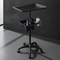 Salon Trolley Cart Mobile Rolling Salon Tray Extra Storage Trolley with Tool Holders for Hair Salons, Barber Shops