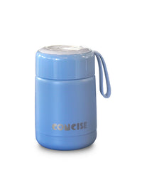 Portable 304 Stainless Steel Insulated Food Jar with Rope Handle, Wide Mouth