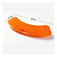 Transfer Board with Hand Slot Curved Transfer Board Medical Equipment Smooth Rigid for Caregivers, Wheelchair Transfers, Bedside