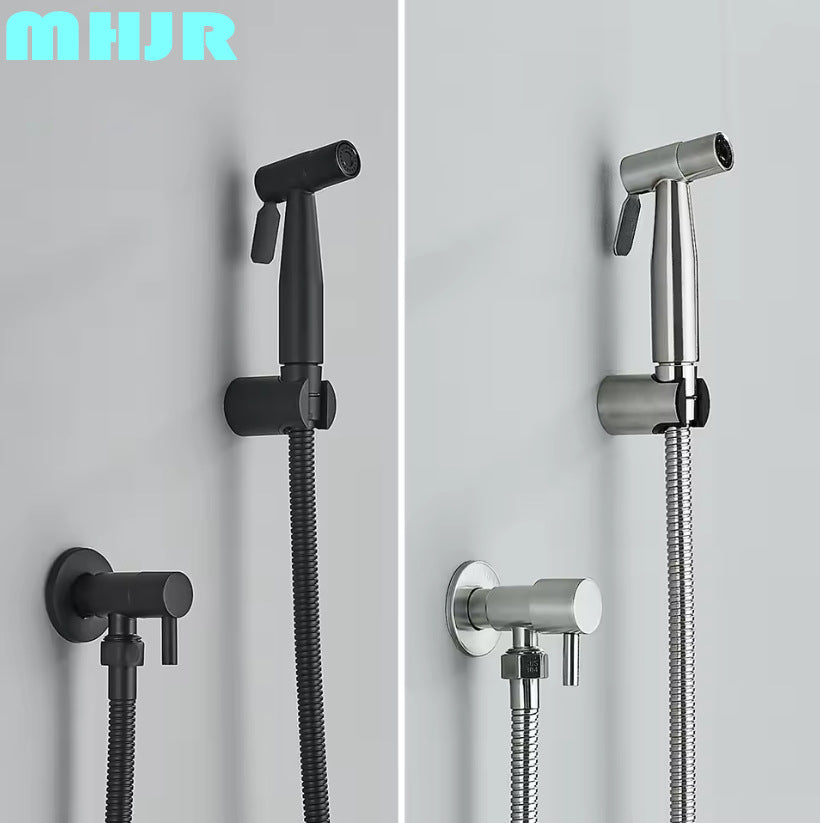 304 Stainless Steel Pressure Spray Gun Bidet Set for Bathroom Handheld