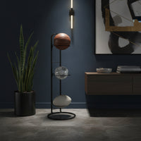 Three-Ball Storage Rack Compact Floor-Standing Ball Rack Upright