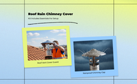Windproof stainless steel chimney cap