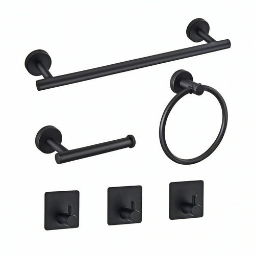 6 Pieces Bathroom Accessory Set Rust-Resistant Bathroom Hardware Set