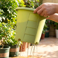 Indoor Plant Pot and Flower Pots, Large Outdoor Plant Pot with Drainage Holes, Breathable Plant Pot for House Plants, Simple Style Design