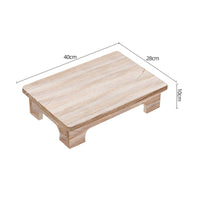Japanese Tea Table Compact Furniture Zen for Window Nook