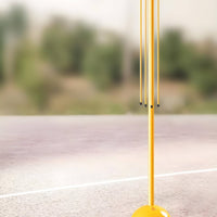 360° Rotating Arms Ball Handling Training Pole Adjustable Height Agility Reaction Pole Stable Base Sports Equipment for Coaches, Driveway