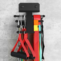 Resistance Band Rack - Gym Equipment Storage Rack, Multi-functional Fitness Organizer for Home Gym