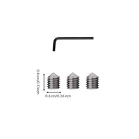 Stainless Steel Door Lock Screw, Hex Head Pointed Set Screw, Universal Hardware Accessory for Handle Repair, Easy Installation