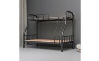 Space-Saving Metal Bunk Bed Safe Bunk Bed with Ladder Sturdy Furniture Modern for Students, Bedroom