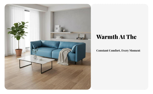 Compact Design 2-Seater Minimalist Sofa Easy to Clean Material Soft 2-Seater Couch Scratch-Resistant Living Room Furniture High-Density Foam Cushion for Apartment Dwellers, Homeowners, Young Adults, Studio, Bedroom, Reception Area, Office