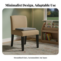 Removable and cleanable Cover Lowrear Upholstered Chair Minimalist Design Upholstered Side Chair Easy Assembly Dining Room Seat for Restaurant Owners, Homeowners, Interior Designers, Cafe, Kitchen, Home Office, Bedroom