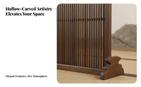 Modern Asian Design Freestanding Cutout Panel Serene Aesthetic Partition Wall Easy to Clean Privacy Screen for Interior Designers, Apartment Dwellers, Business Owners, Entrance Hall, Restaurant, Bedroom