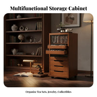 Multi-drawer Wooden Cabinet Storage Organizer Apothecary Chest Mobile Solid Wood Construction Space Saving Suitable for Hobbyists Homeowners Living Room Bedroom