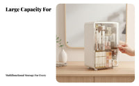 Desktop Vanity Case with Drawers Large Capacity Multi-Compartment Cosmetic Case