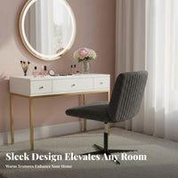 Armless rear Chair Modern design Armless Side Chair Sturdy Legs