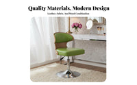 Armless Rolling Chair Adjustable Height Household Furniture 360-Degree rotate