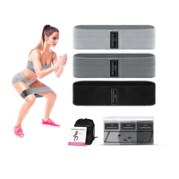 Fabric Resistance Bands Set for Glute Activation and Squats, Non-Slip Exercise Loops for Workout