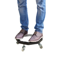 Octagonal Gas Cylinder Mobile Base with 60° Swivel Casters and Brakes